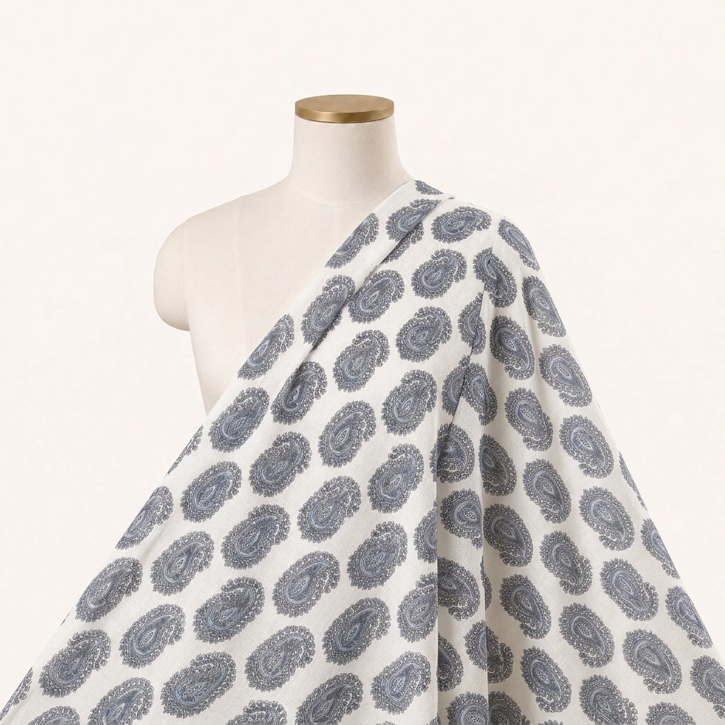 Paisley Linen Fabric