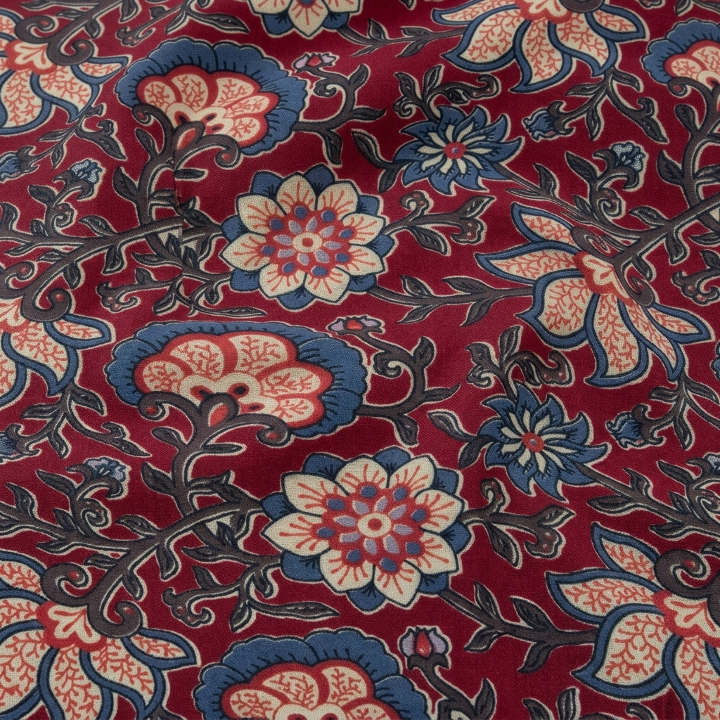 Floral Linen Fabric
