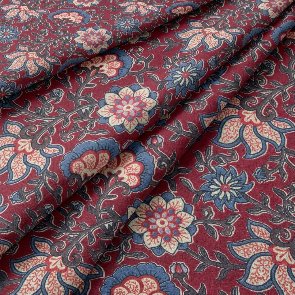 Floral Linen Fabric