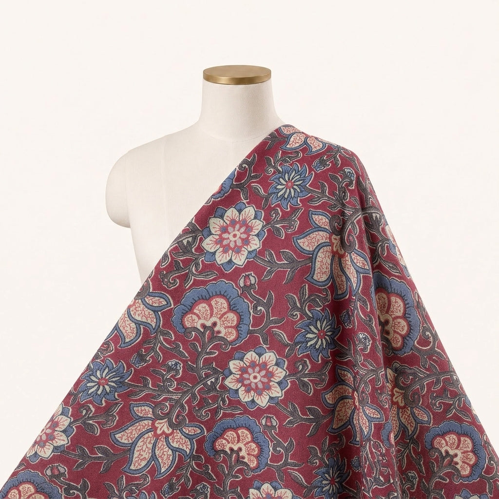 Floral Linen Fabric