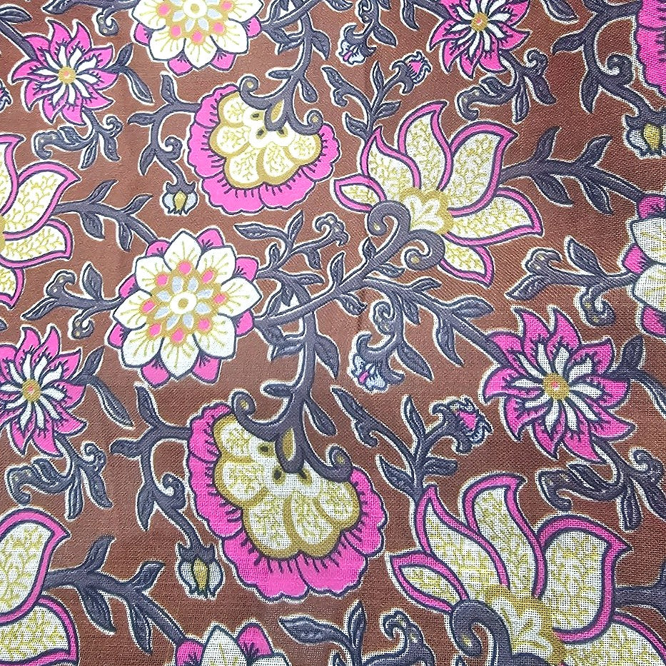 Floral Linen Fabric