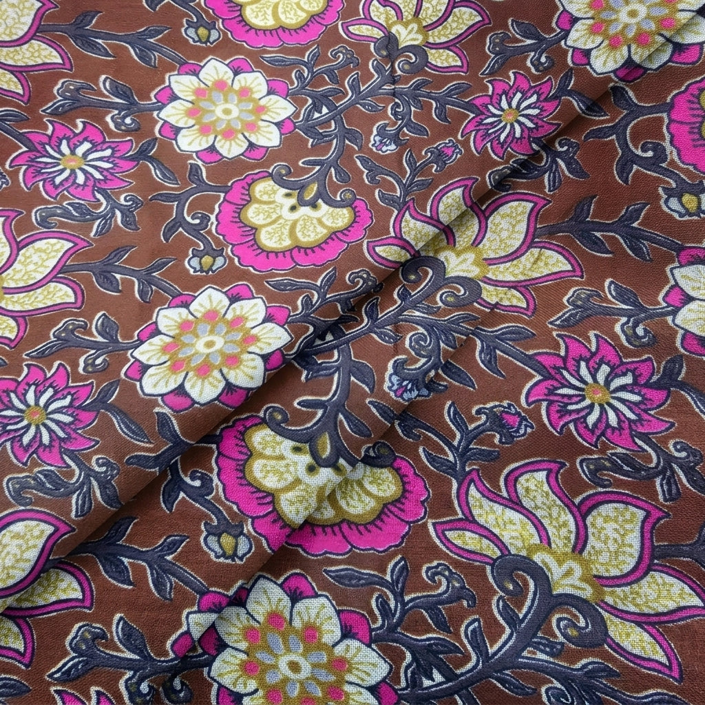 Floral Linen Fabric