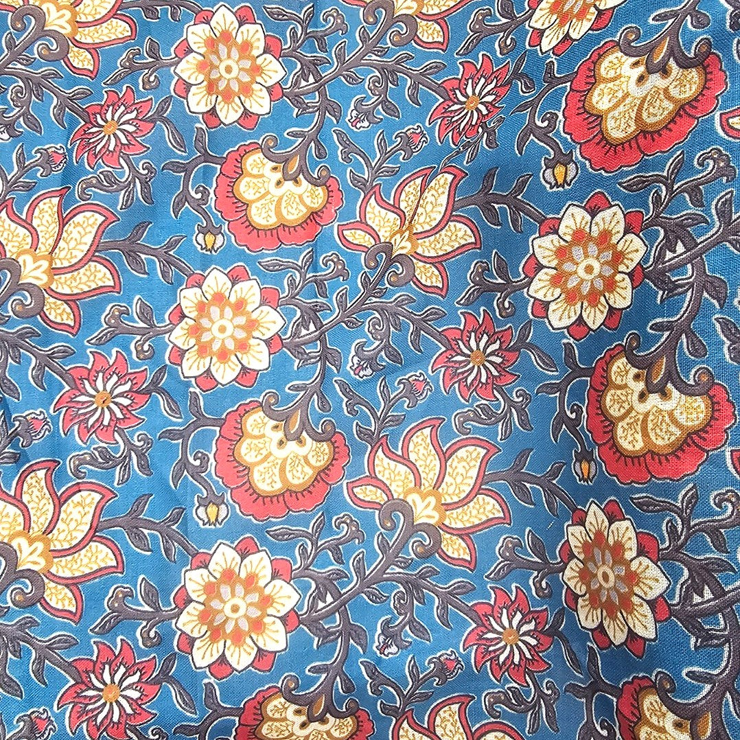 Floral Linen Fabric