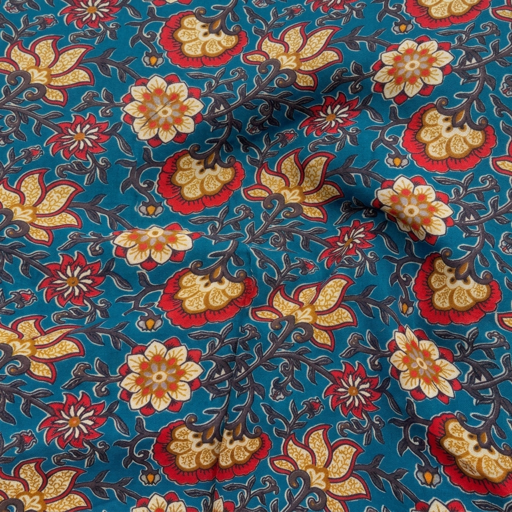 Floral Linen Fabric