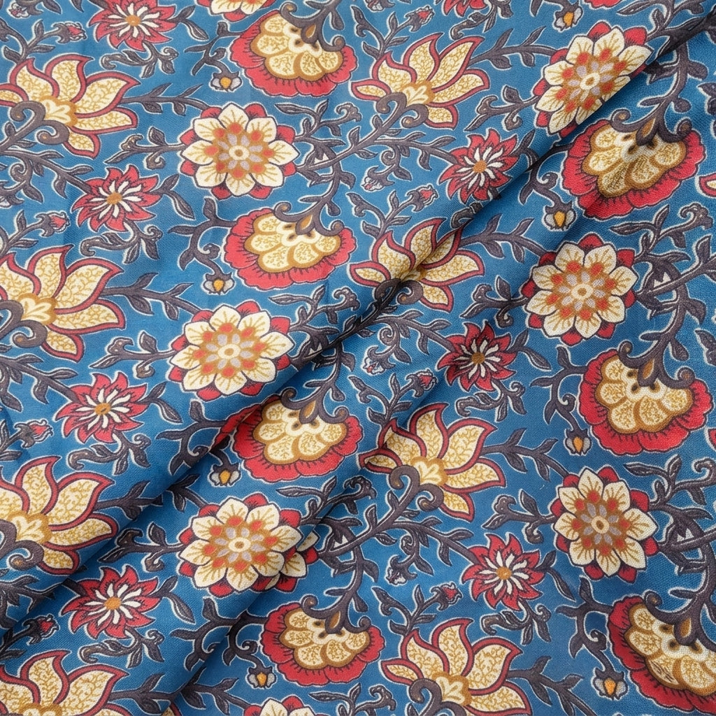 Floral Linen Fabric