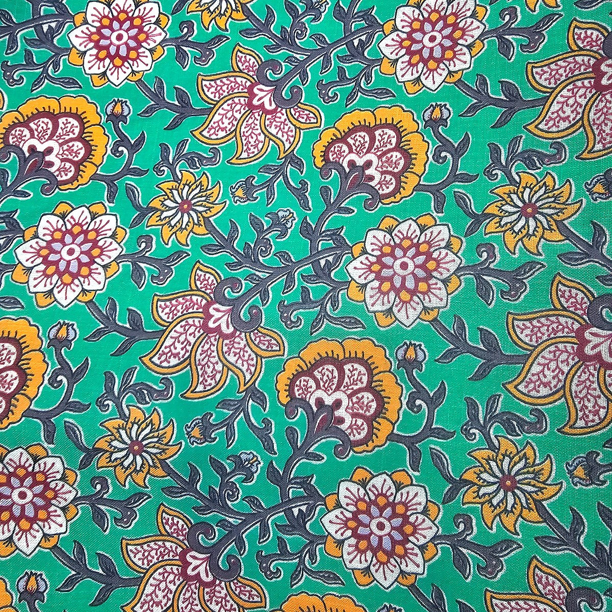 Floral Linen Fabric