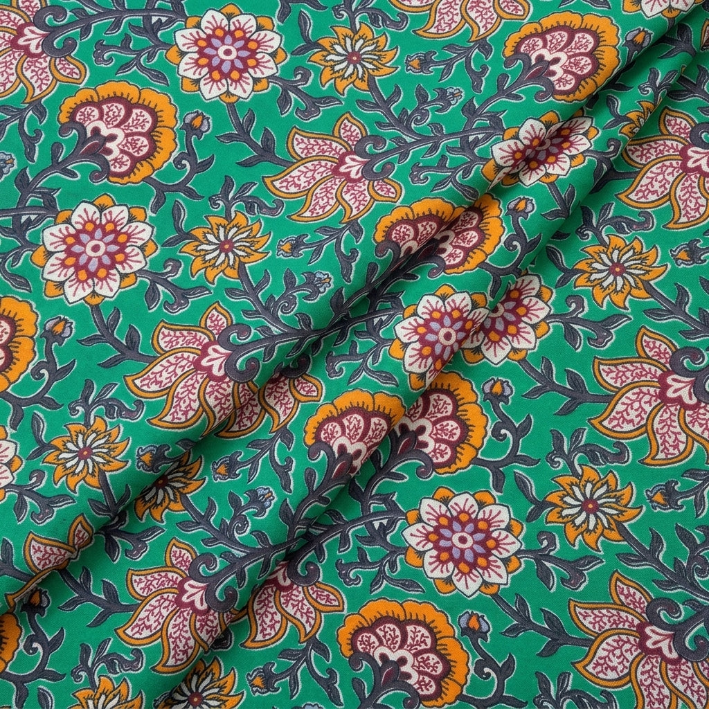 Floral Linen Fabric