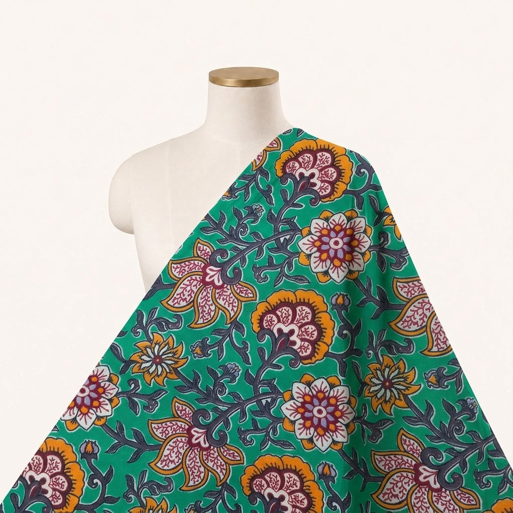 Floral Linen Fabric