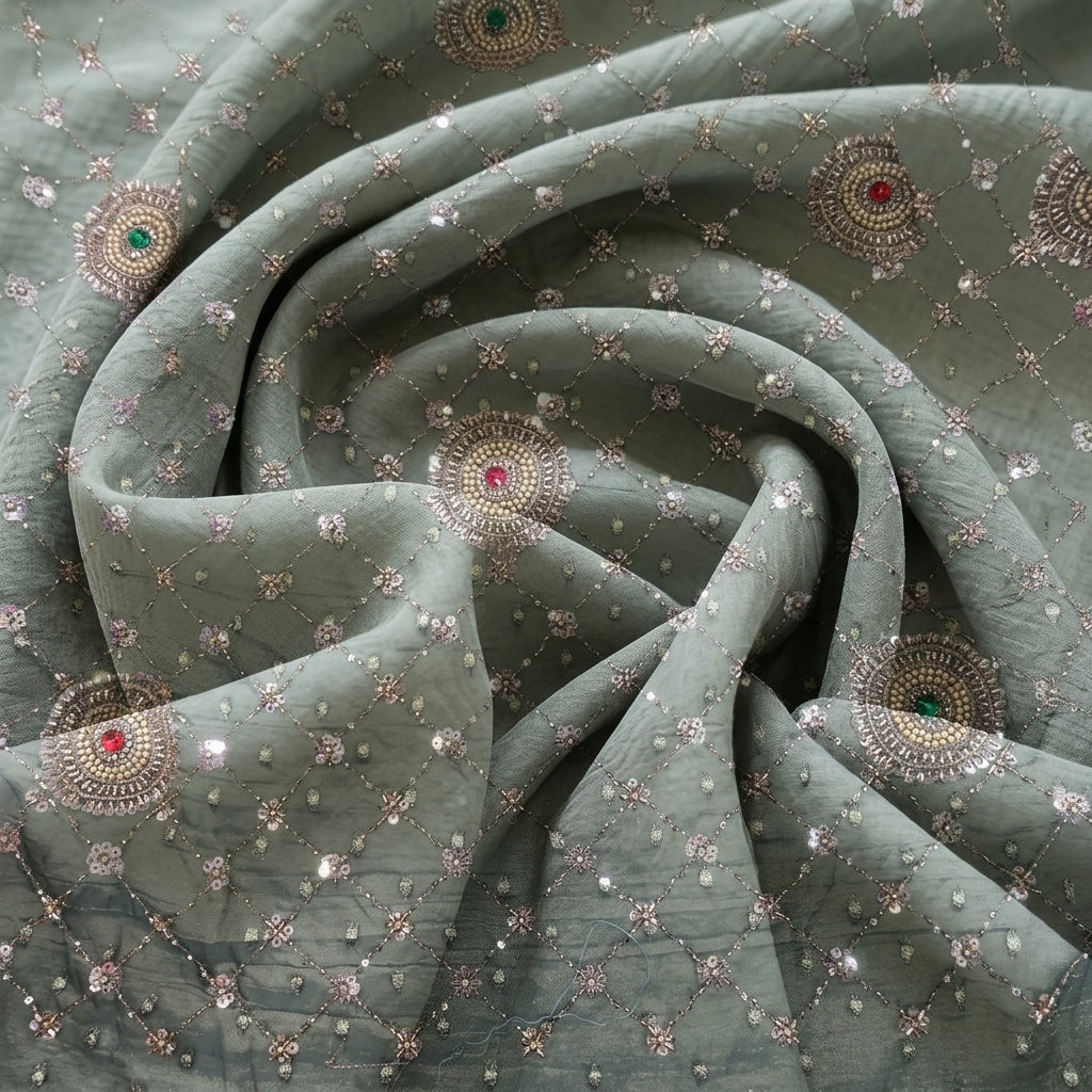 Embroidery Silk Fabric