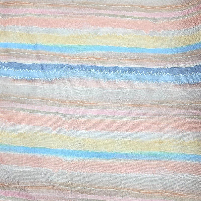 Multicolor Stripes Linen Fabric - EA4746 - EA4746 - Flat Fabric