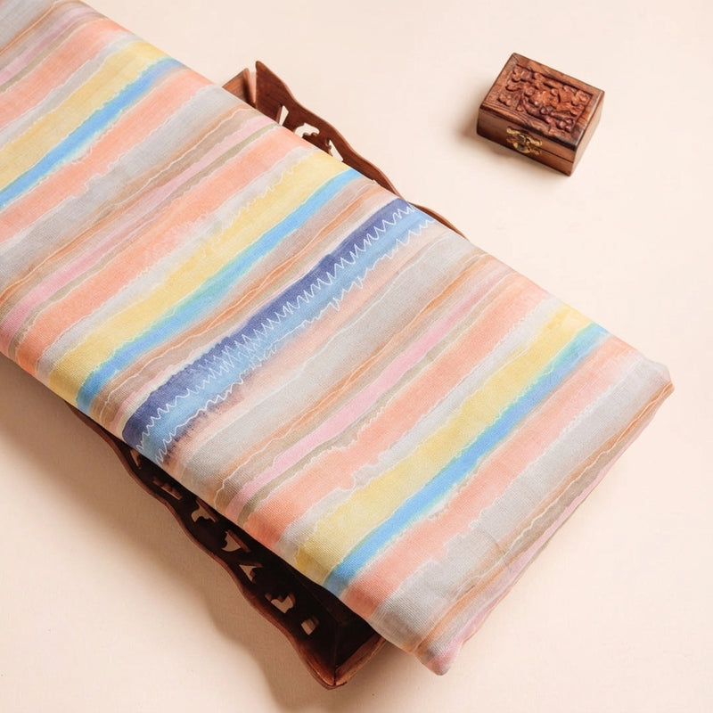 Multicolor Stripes Linen Fabric - EA4746 - EA4746 - Tray