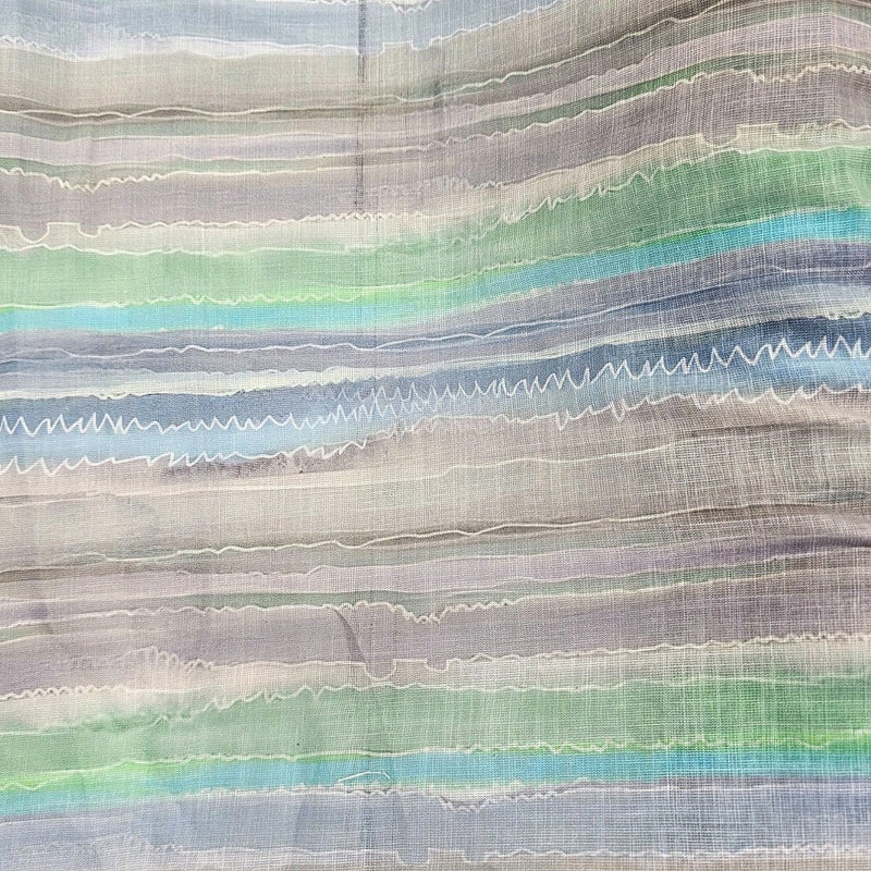 Multicolor Stripes Linen Fabric - EA4749 - EA4749 - Flat Fabric