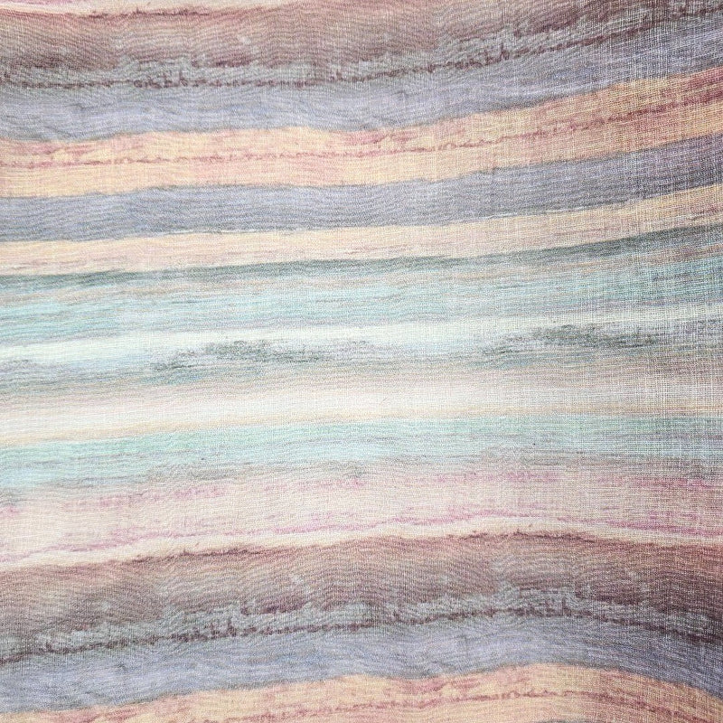 Multicolor Stripes Linen Fabric - EA4752 - EA4752 - Flat Fabric