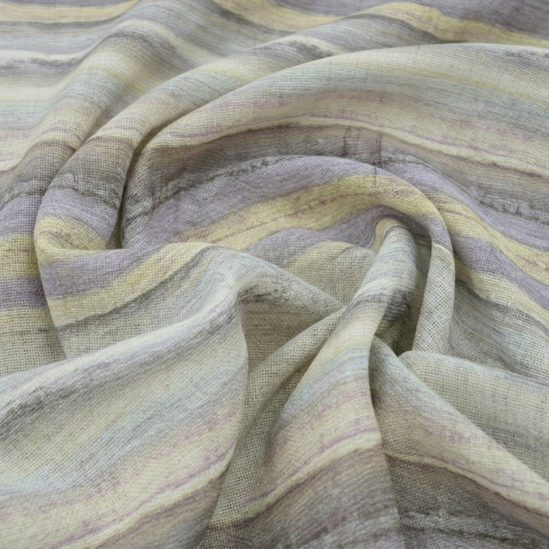 Multicolor Stripes Linen Fabric - EA4753 - EA4753 - Swirl