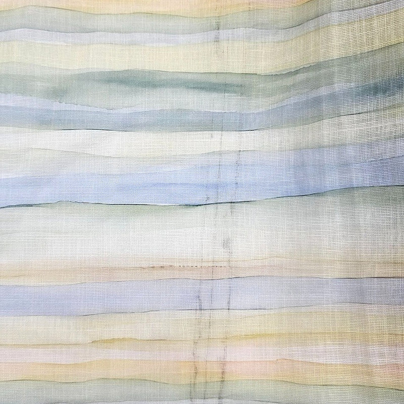 Multicolor Stripes Linen Fabric - EA4755 - EA4755 - Flat Fabric