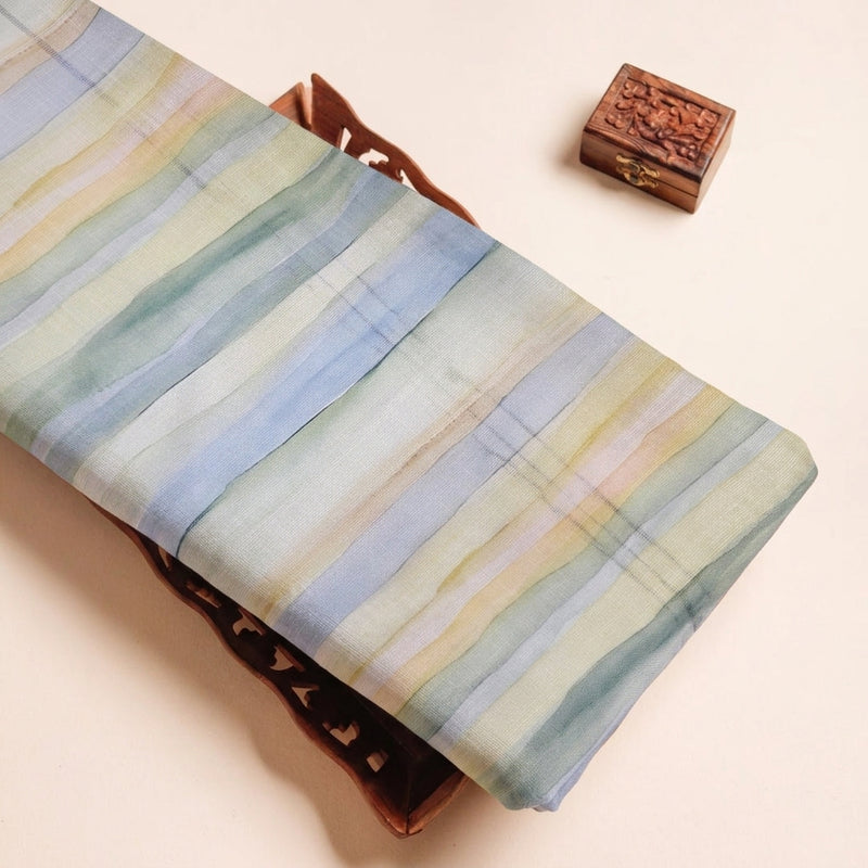 Multicolor Stripes Linen Fabric - EA4755 - EA4755 - Tray