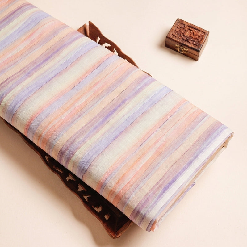 Multicolor Stripes Linen Fabric - EA4757 - EA4757 - Tray