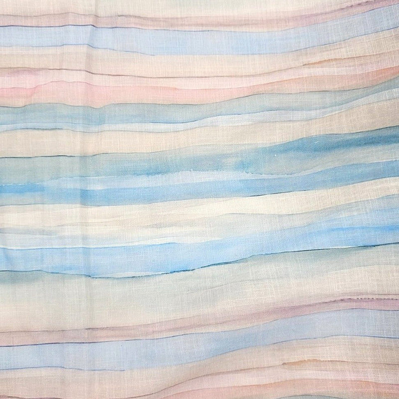 Multicolor Stripes Linen Fabric - EA4758 - EA4758 - Flat Fabric