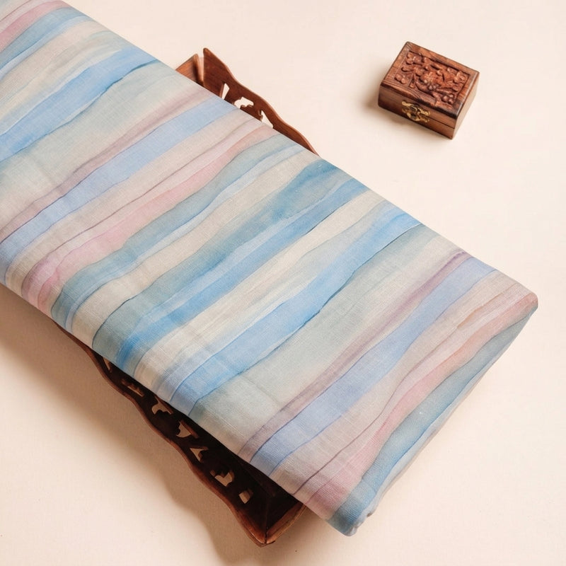 Multicolor Stripes Linen Fabric - EA4758 - EA4758 - Tray