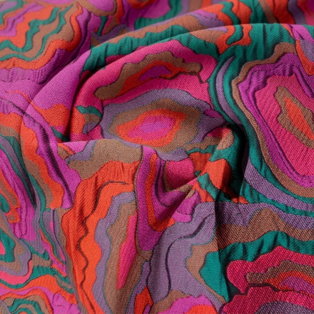 Embossed Jacquard Fabric
