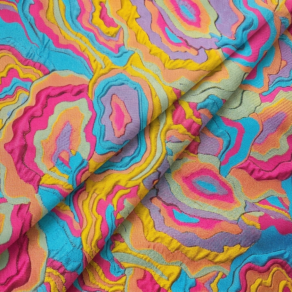 Embossed Jacquard Fabric