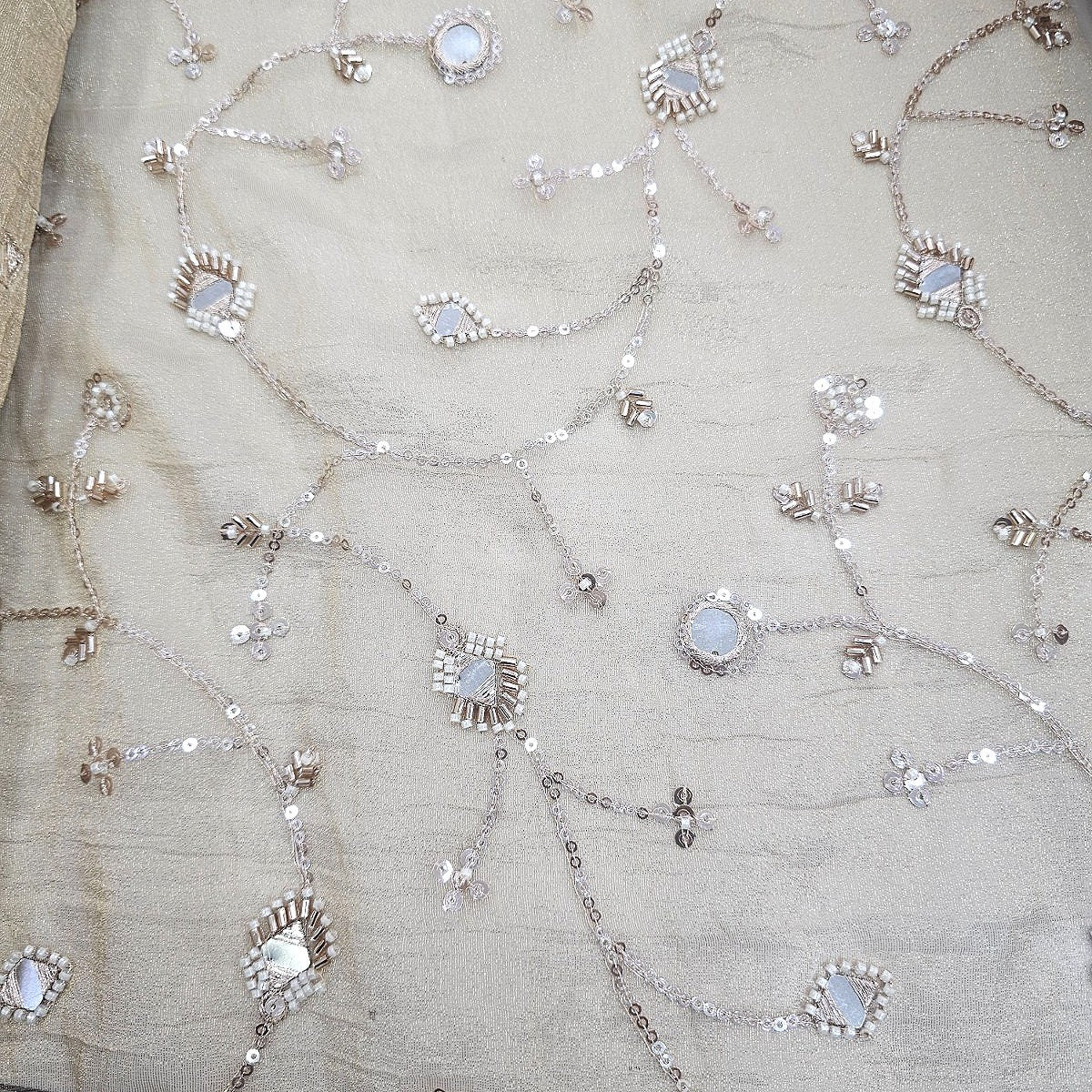 Embroidery Tissue Fabric - EA4773 - Flat fabric