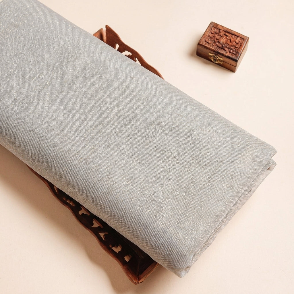 Plain Shimmer Jute Fabric