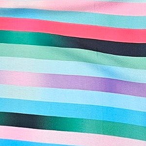 Multicolor Stripes Satin Fabric - EA4821 - EA4821 - Flat fabric