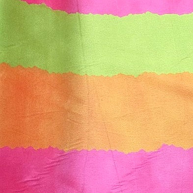 Multicolor Stripes Satin Fabric - EA4829 - EA4829 - Flat fabric