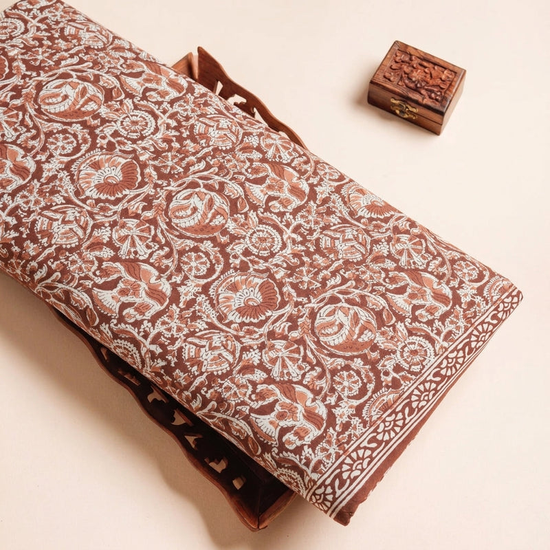 Kalamkari Cotton Fabric - EA4869 - Tray