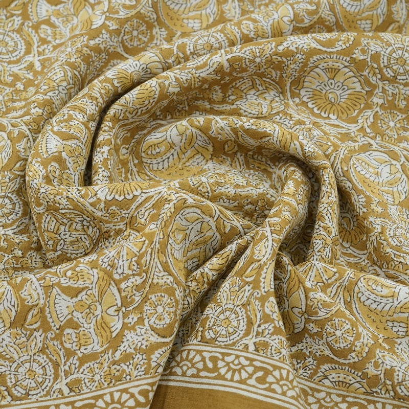 Kalamkari Cotton Fabric - EA4877 - Swirl
