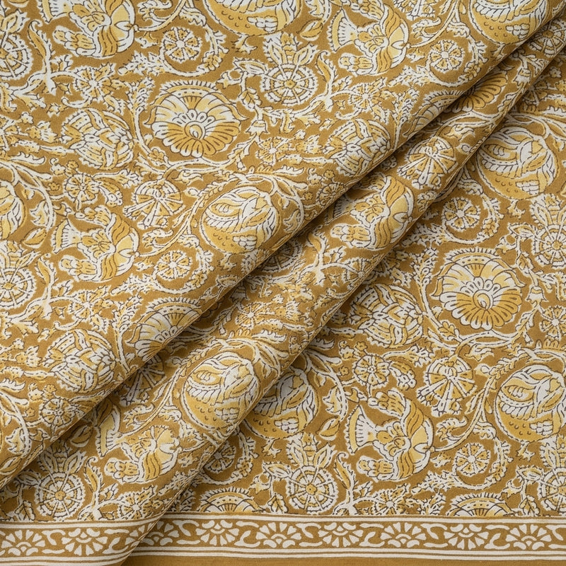 Kalamkari Cotton Fabric - EA4877 - Folds