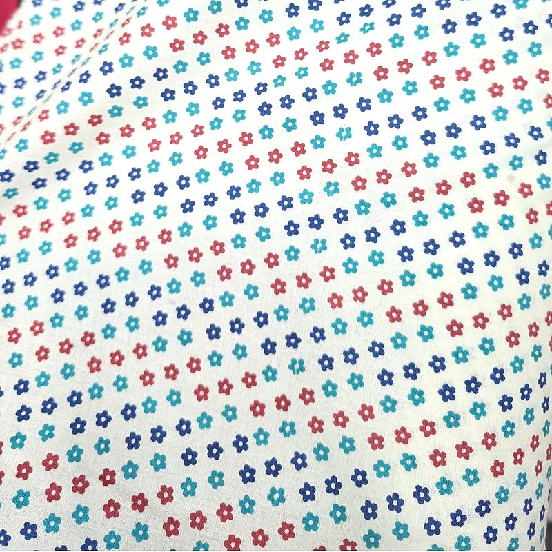 Floral Cotton Fabric - EA4888 - Flat Fabric