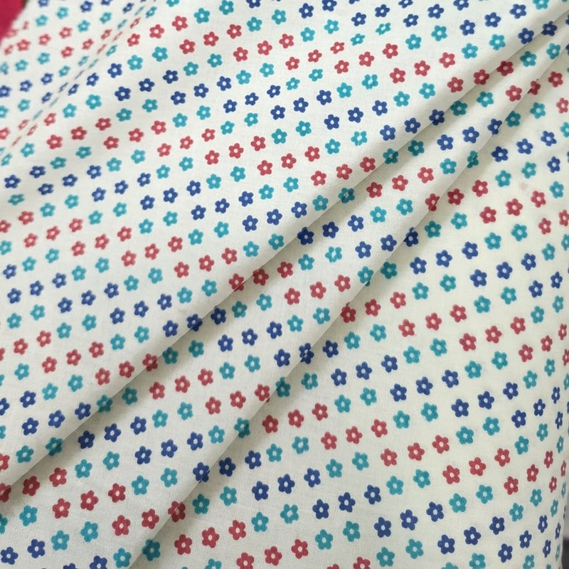 Floral Cotton Fabric - EA4888 - Folds