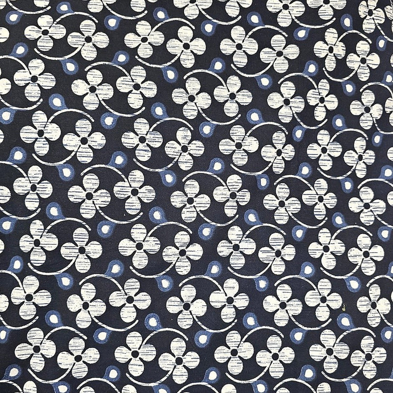 Floral Cotton Fabric - EA4890 - Flat Fabric