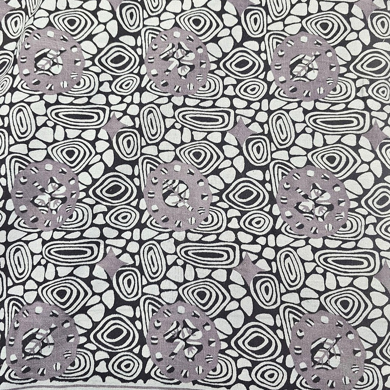 Floral Cotton Fabric - EA4894 - Flat Fabric