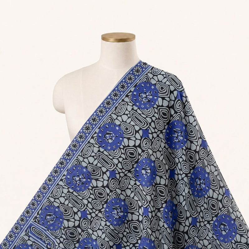 Floral Cotton Fabric - EA4895 - Saree Drape