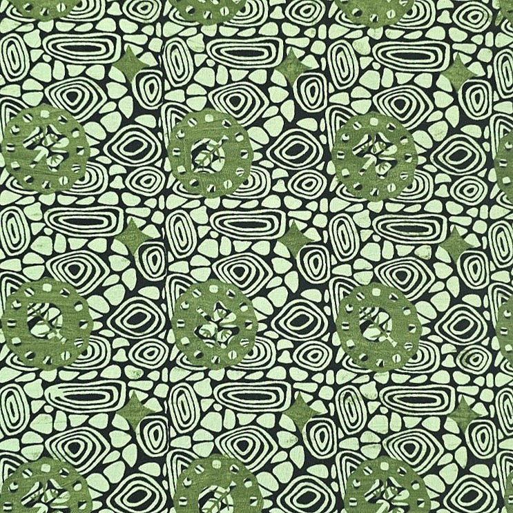 Floral Cotton Fabric - EA4896 - Flat Fabric