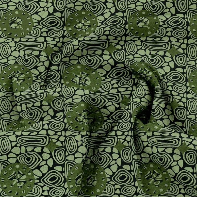 Floral Cotton Fabric - EA4896 - Swirl
