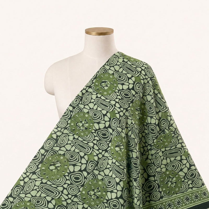 Floral Cotton Fabric - EA4896 - Saree Drape
