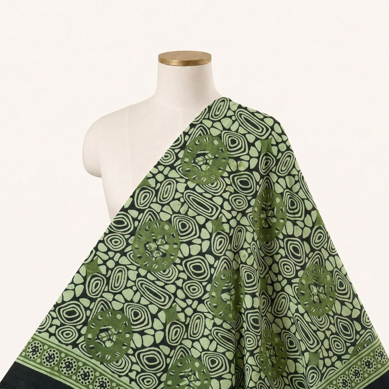 Floral Cotton Fabric - EA4897 - Saree Drape