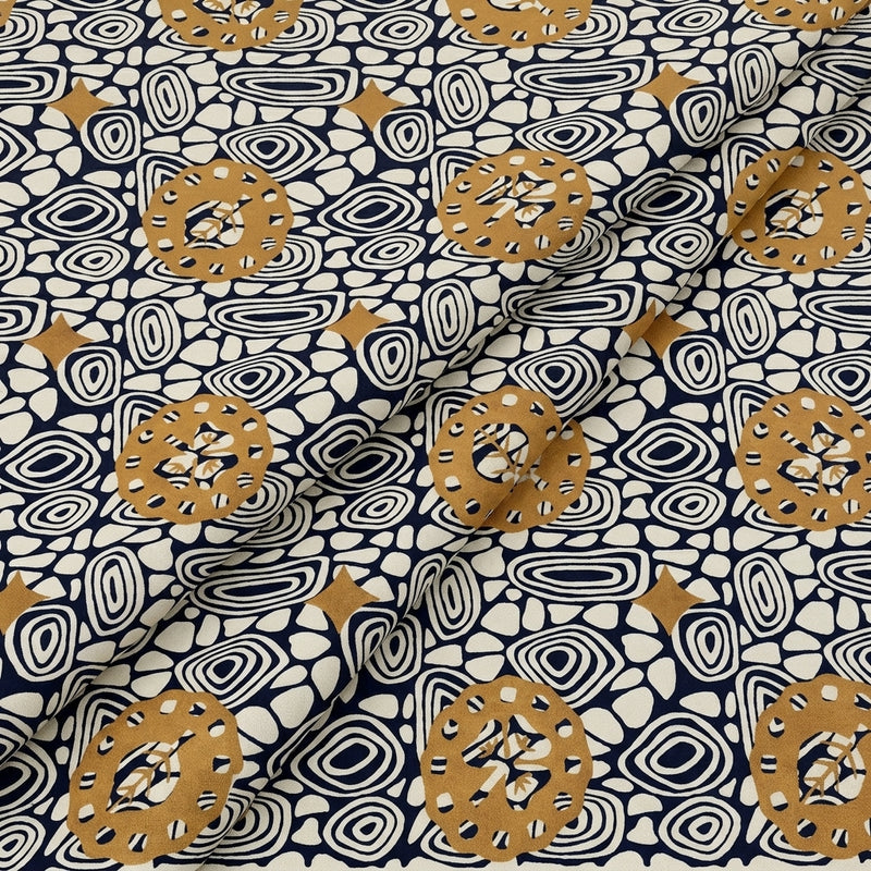 Floral Cotton Fabric - EA4898 - Folds