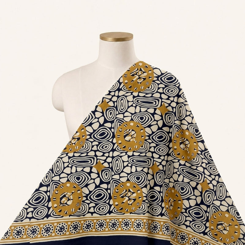 Floral Cotton Fabric - EA4898 - Saree Drape