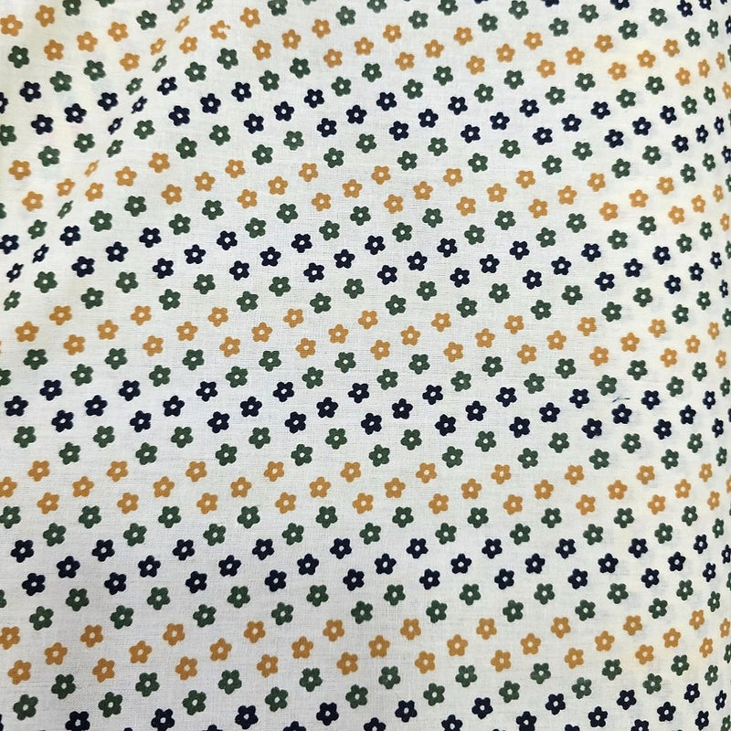 Floral Cotton Fabric - EA4901 - Flat Fabric