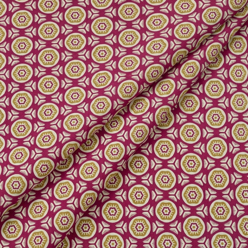 Ajrakh Cotton Fabric - EA4909 - Folds