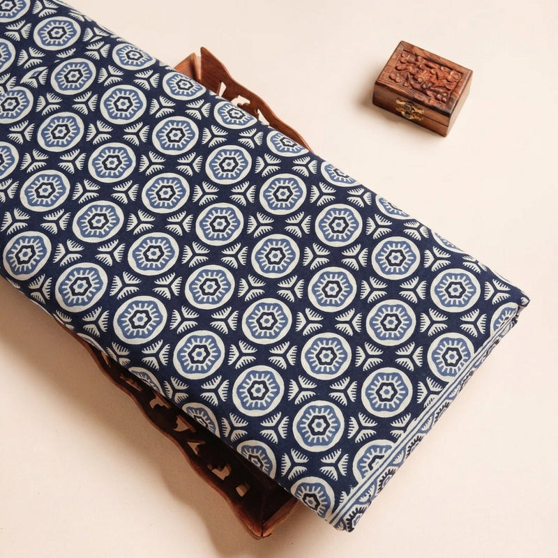 Ajrakh Cotton Fabric - EA4910 - Tray