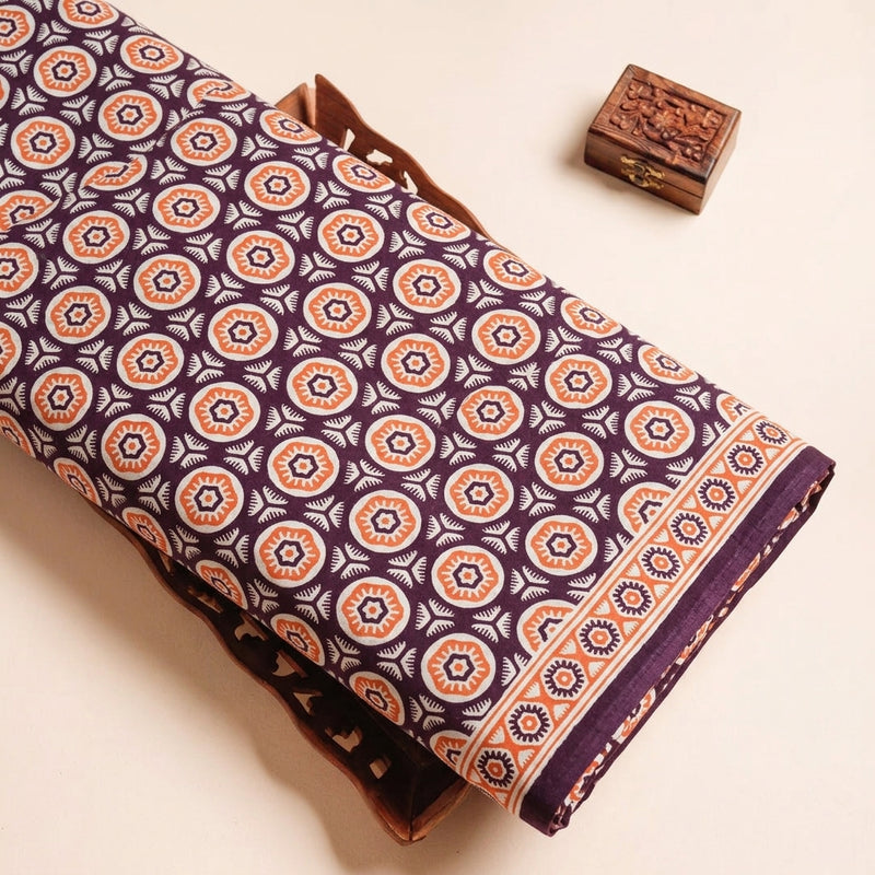 Ajrakh Cotton Fabric - EA4912 - Tray