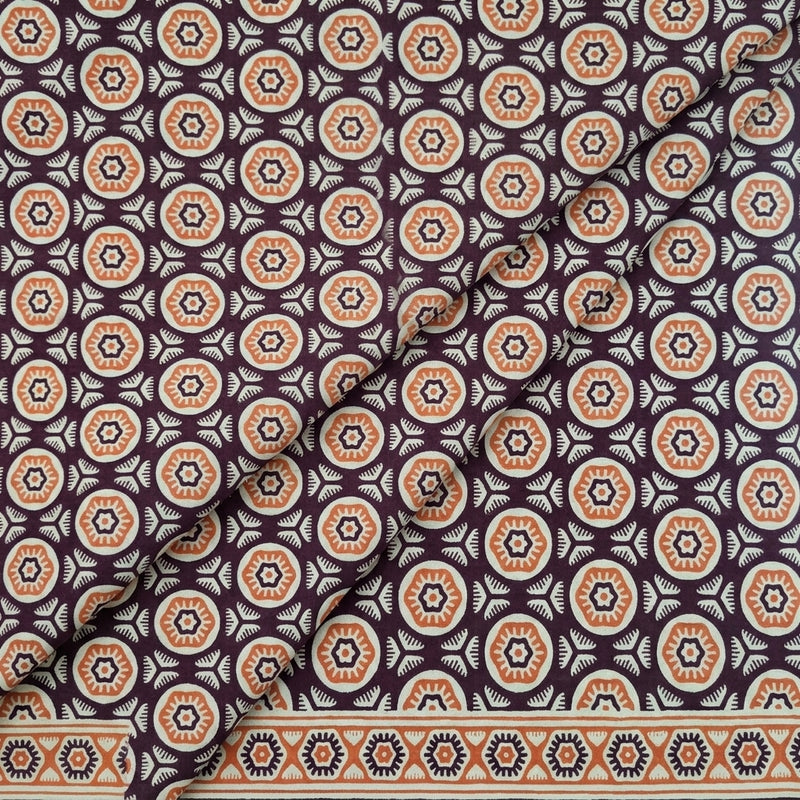 Ajrakh Cotton Fabric - EA4912 - Folds