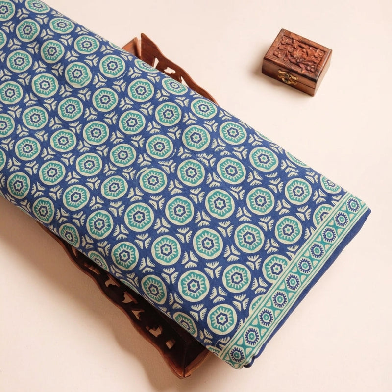 Ajrakh Cotton Fabric - EA4913 - Tray
