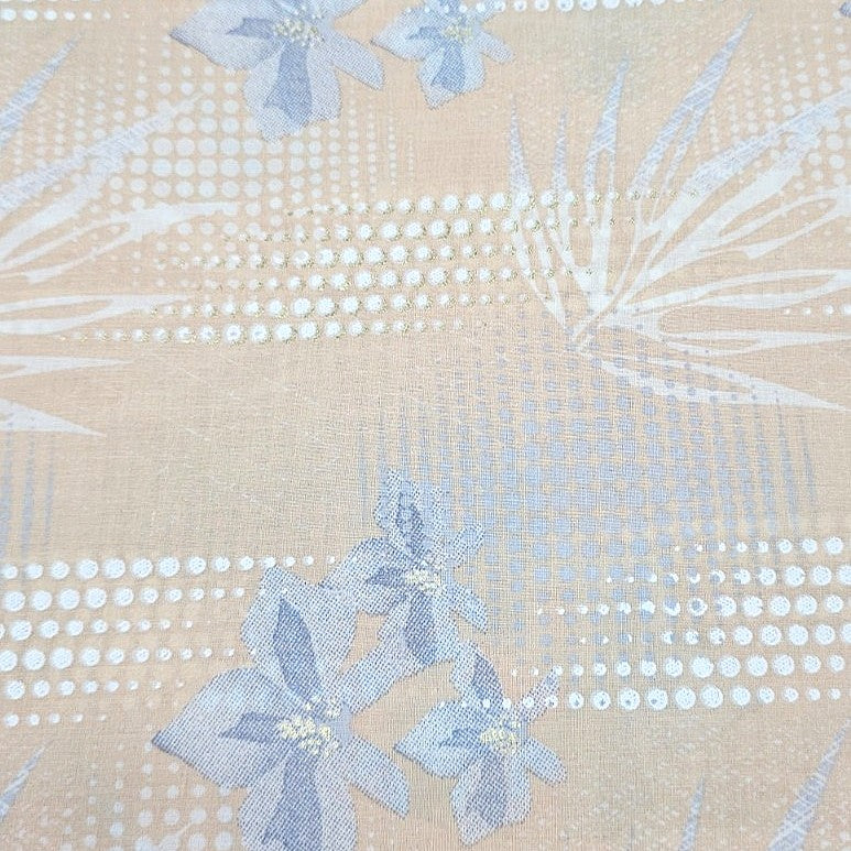 Foil Print Cotton Fabric - EA4964 - Flat fabric